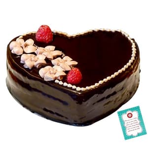 Heart Shape Cake n Greeting Card